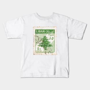 Lebanese timbre vintage Kids T-Shirt